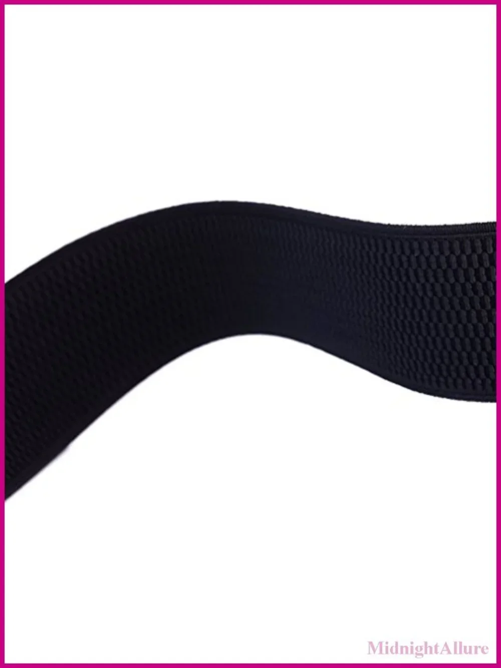 Women's Elastic Stretch Cinch Belt PU Leather Buckle Dress Belt